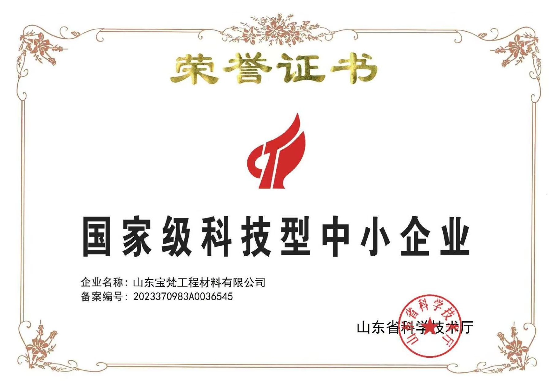 國家級科技型中小企業